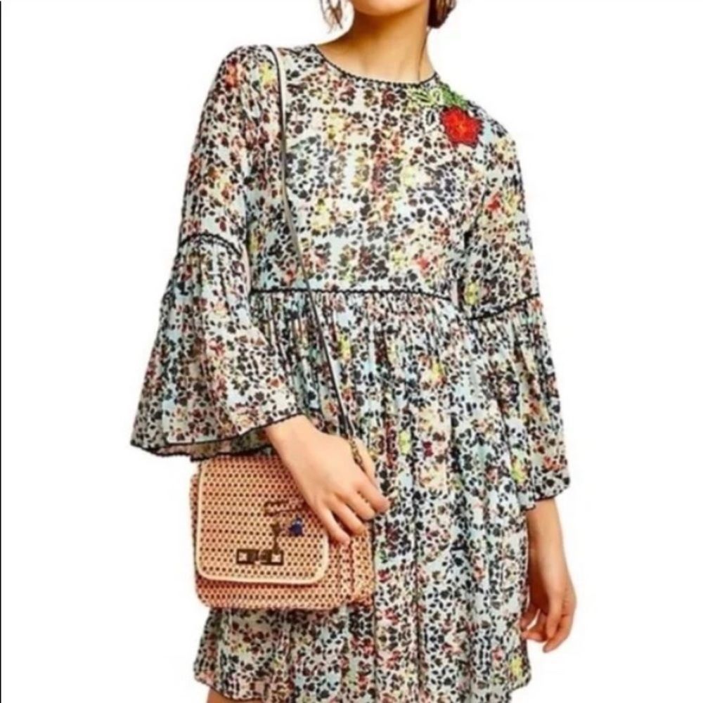 **** Anthropologie Floral Dress…..(A017)